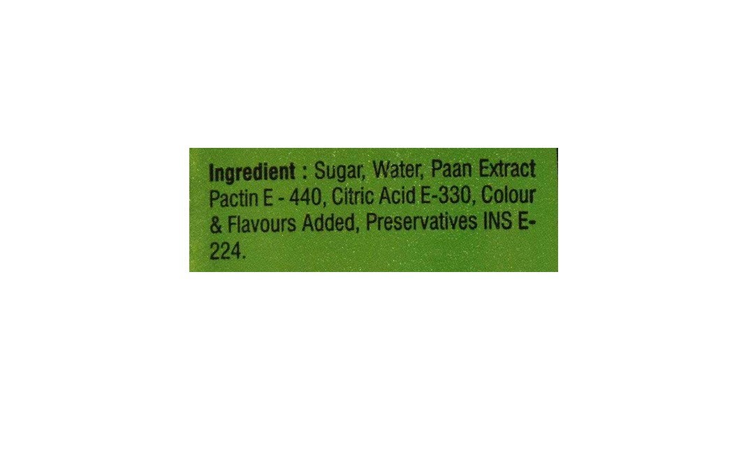 Malvi's Paan Shot Syrup    Bottle  1000 millilitre
